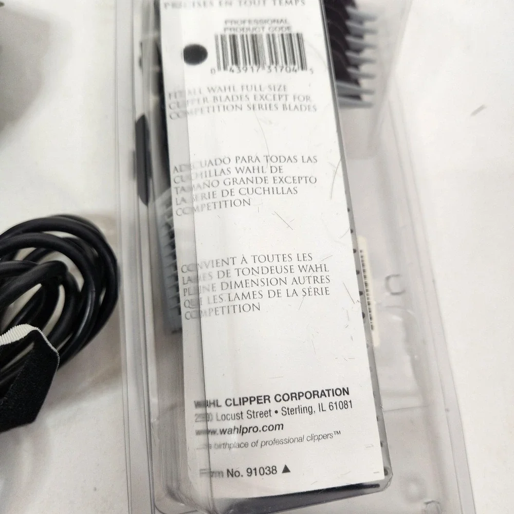 Vintage Wahl Super Taper II Clipper Silver Electric Hair Trimmer W/ Guards USA